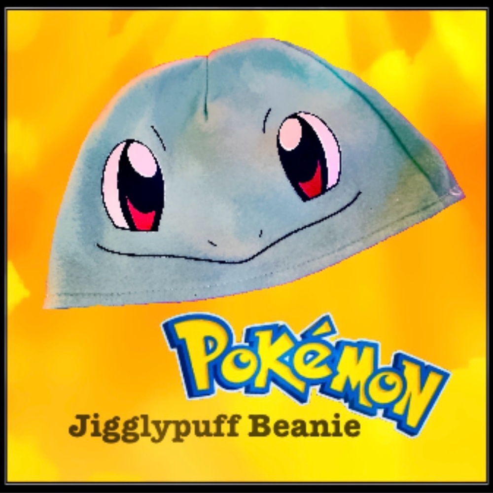Pokémon Jigglypuff Teal Beanie Hat